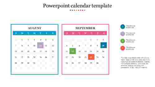 Powerpoint calendar template-style 2